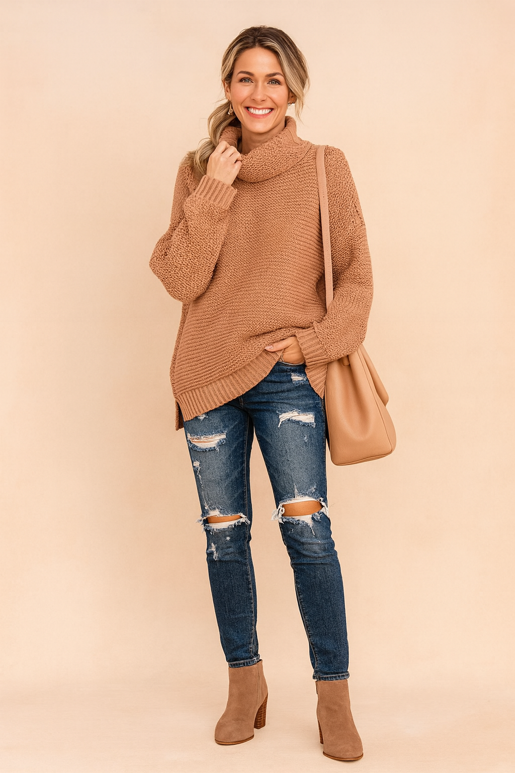 Marlena | Oversized turtleneck sweater