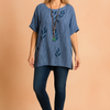 Milena | Oversized Blouse with a Floral Pattern