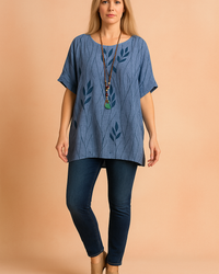 Milena | Oversized Blouse with a Floral Pattern