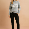 Milena | Sweater with a winter snowflake pattern