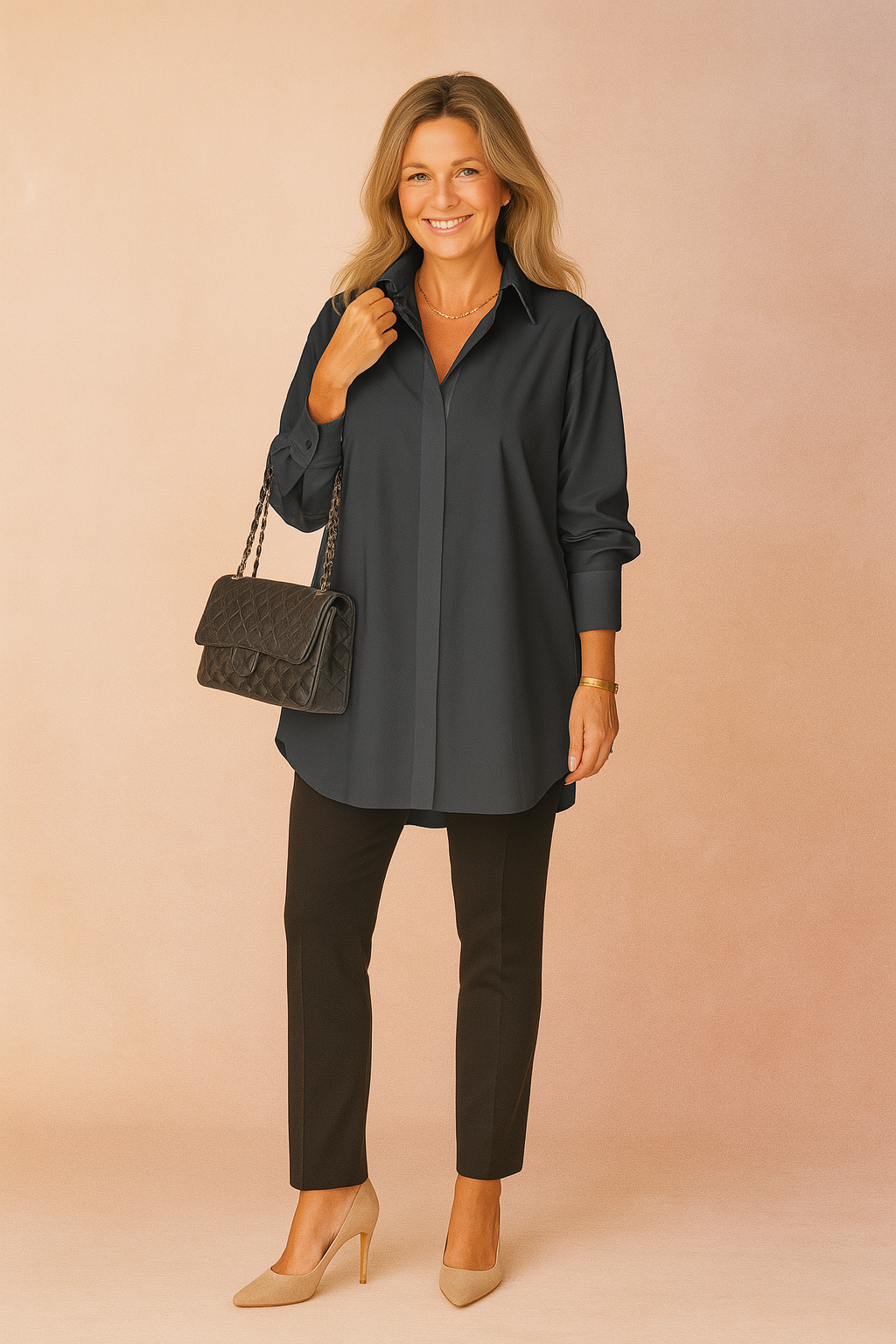Monaco | Elegant oversized shirt blouse