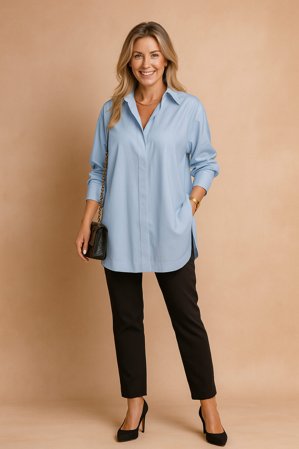 Monaco | Elegant oversized shirt blouse