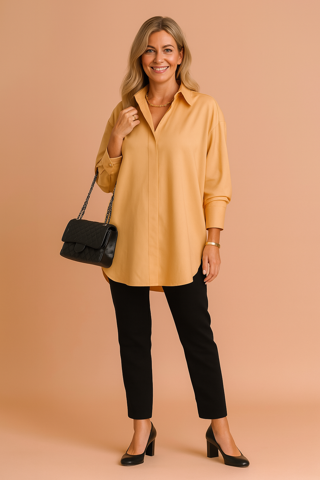 Monaco | Elegant oversized shirt blouse
