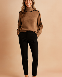Nadia | Sweater with contrasting trim