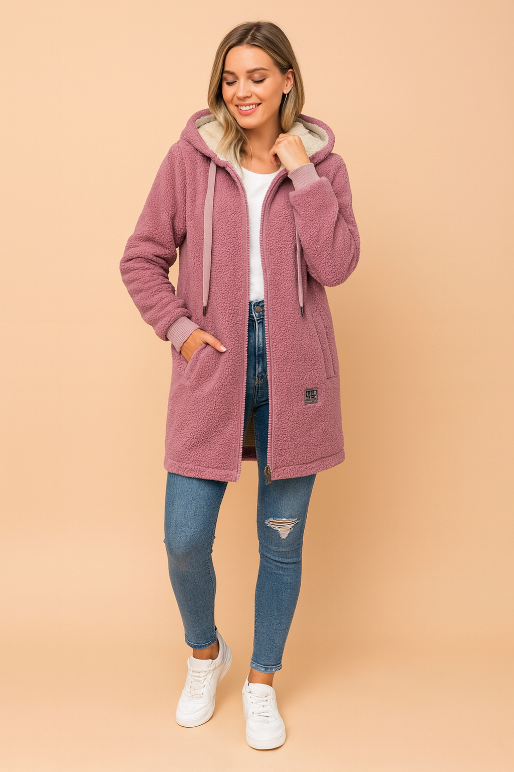 Natalia | Long Women's Winter Jacket with Hood