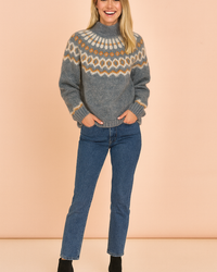 Natalia | Sweater with a decorative yoke