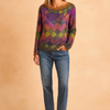Nina | Colorful checkered sweater