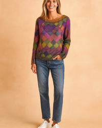 Nina | Colorful checkered sweater