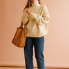 Nina | Oversized turtleneck sweater with long sleeves