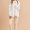 Oliwia | Oversized sweater with an openwork pattern