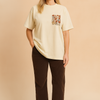 Oliwia | T-shirt with a floral pocket