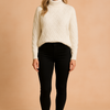 Orla | Turtleneck Sweater with Knit Pattern