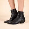 SARAH | Leather Cowboy Boots Women