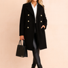 Selena | Tailored Double-Breasted Longline Women’s Coat