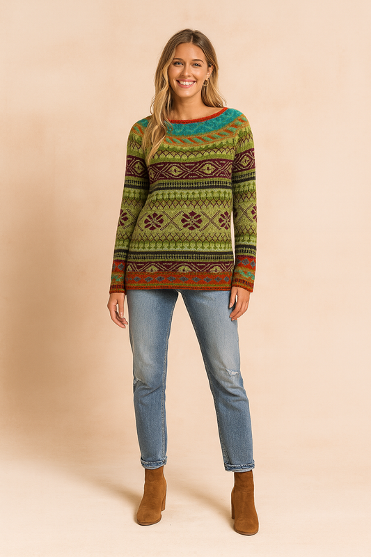 Selena | Sweater with a Bold Print