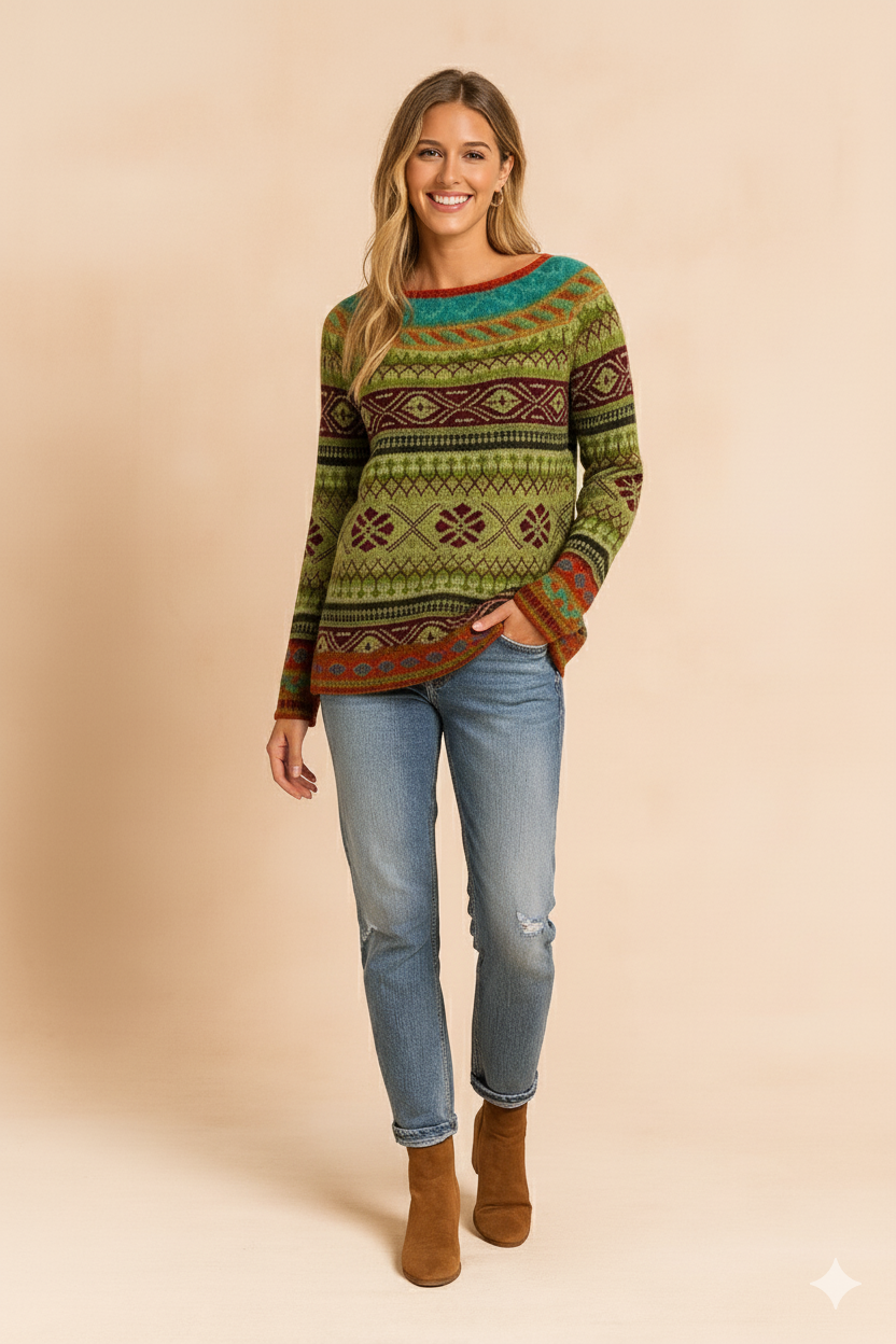 Selena | Sweater with a Bold Print