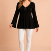Selene | Tunic with flared sleeves and ties