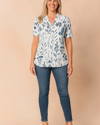 Siena | Casual short-sleeved shirt blouse