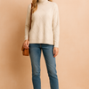 Sofia | Turtleneck Sweater with Geometric Pattern