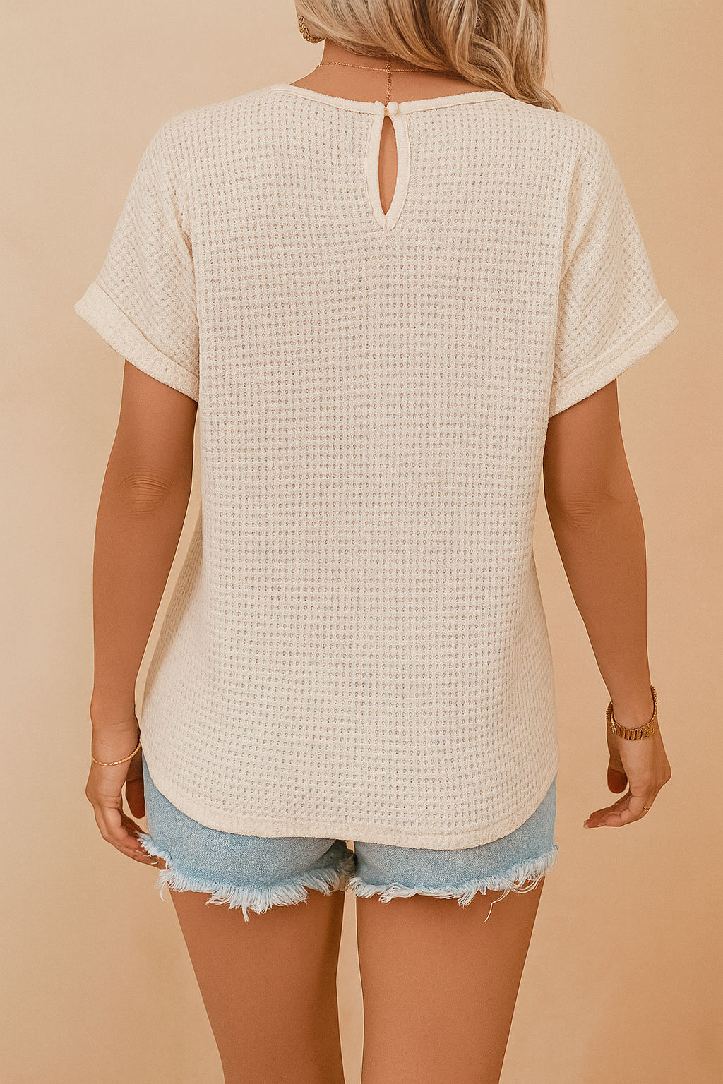 Solana | Openwork blouse with a decorative neckline