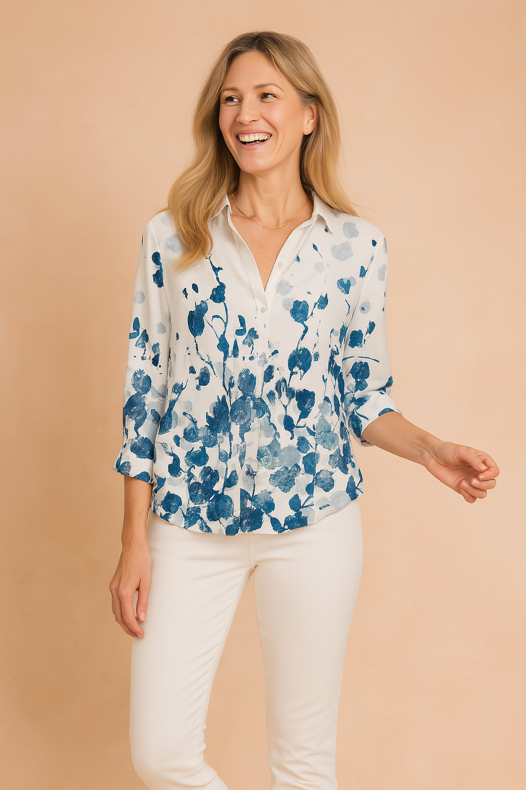 Tessa | Artistic Blouse with a Bold Pattern