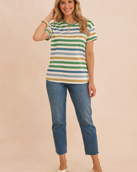 Tessa | Multicolored Striped T-shirt
