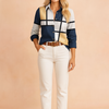 Vero | Elegant blouse with a collar and long sleeves