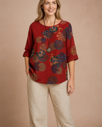 Verona | Patterned Loose Fit Blouse