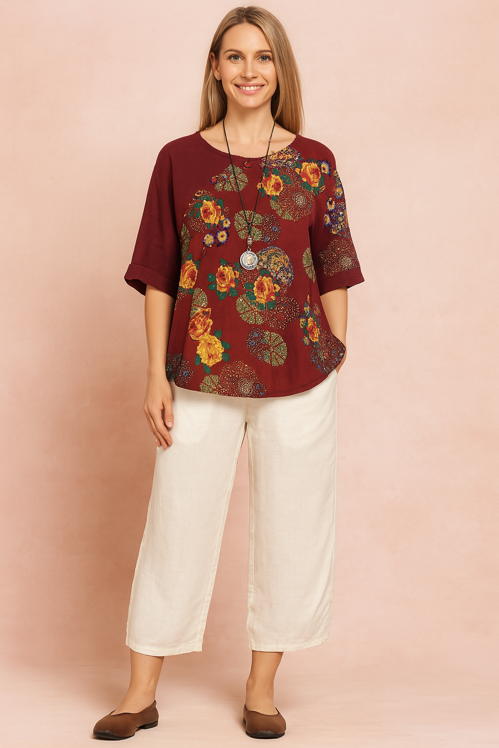 Verona | Patterned Loose Fit Blouse