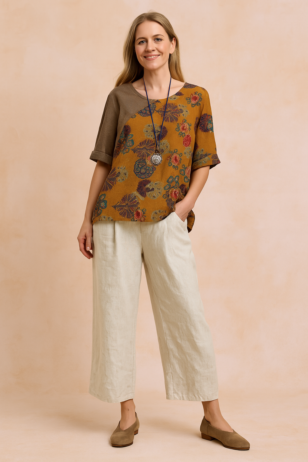 Verona | Patterned Loose Fit Blouse