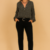 Verona | Stylish blouse with long sleeves and a scoop neckline