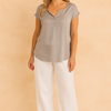 Violet | Classic button-up top