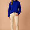 Wendy | Patterned Sweater with Stand-Up Collar
