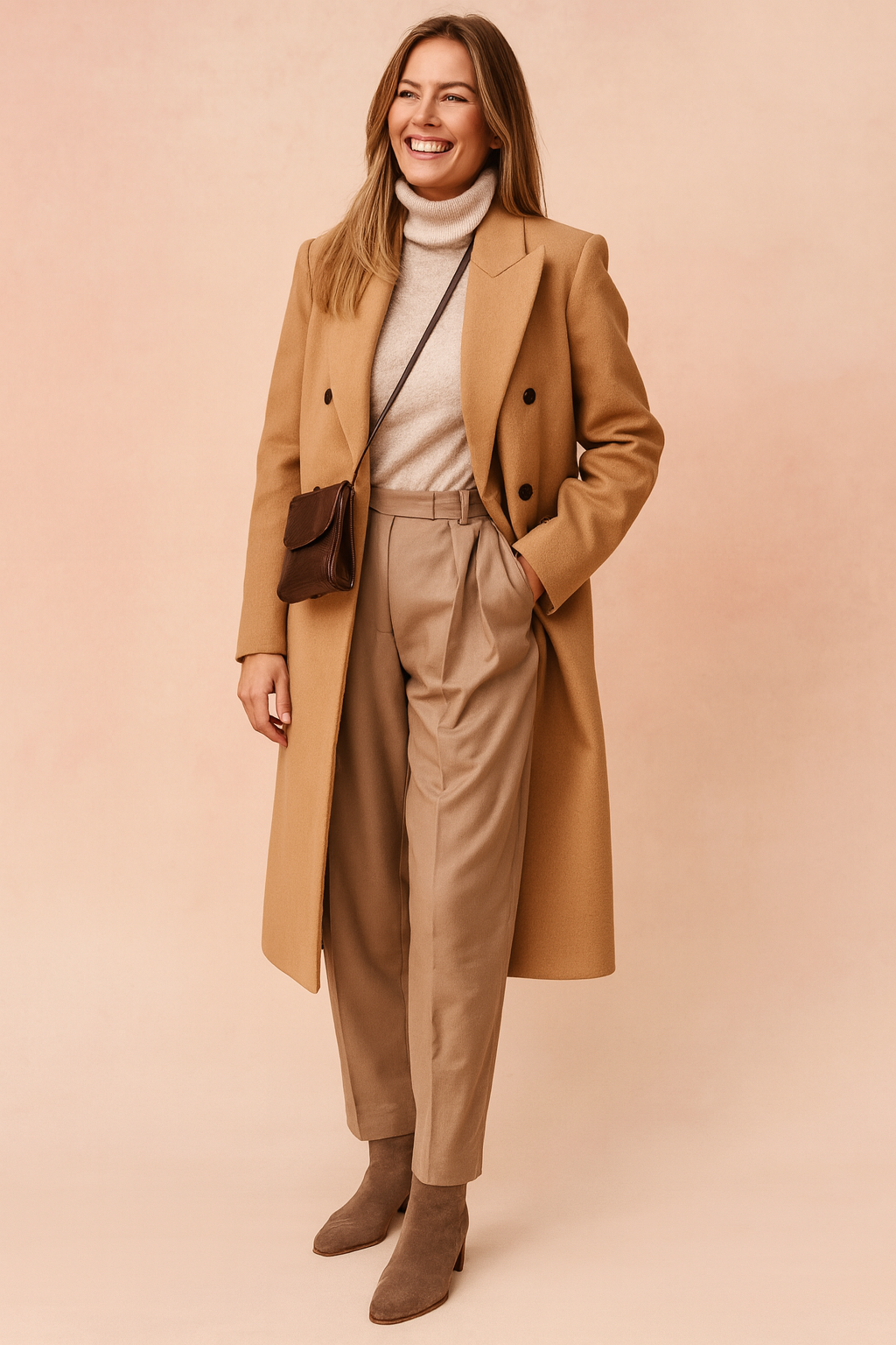 Weronika | Double-breasted coat in an elegant style