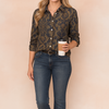 Weronika | Elegant Shirt Blouse with a Vintage Pattern