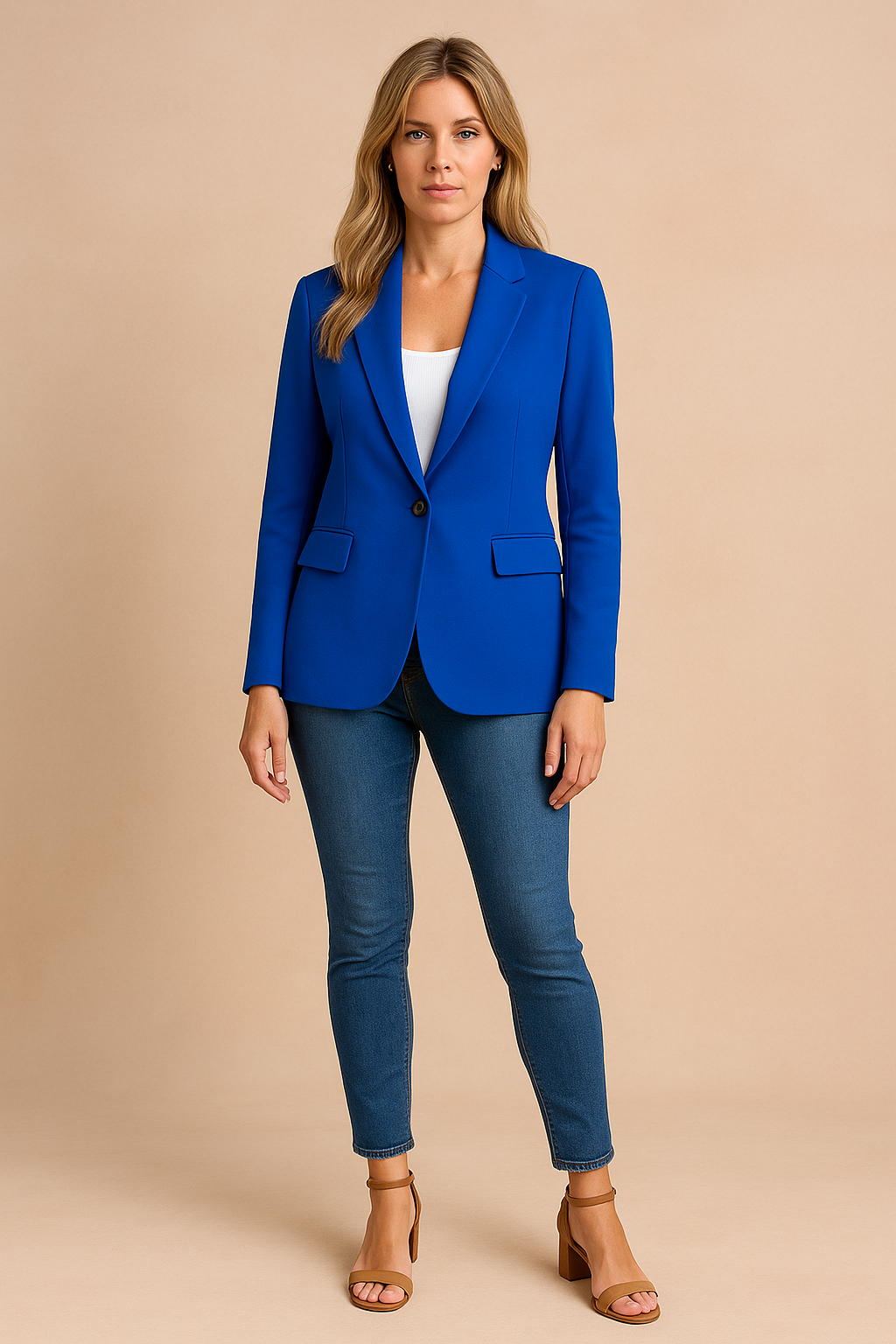 Women's Black Blazer for Women Elegant Fitted Cut High-Quality Fabric