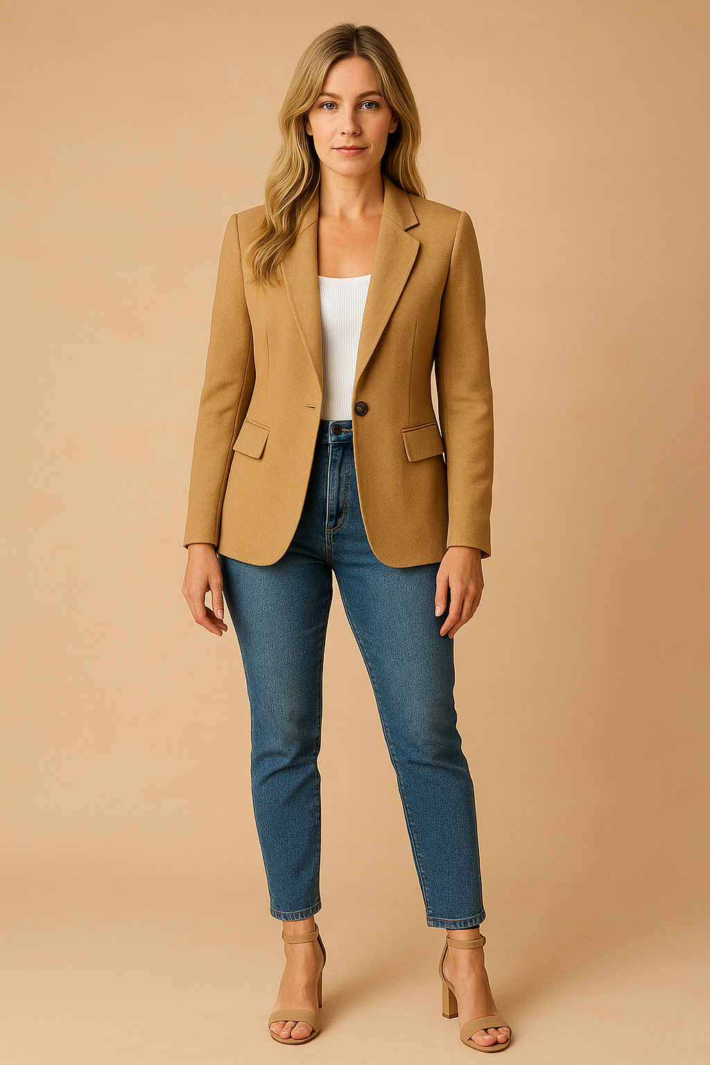 Women's Black Blazer for Women Elegant Fitted Cut High-Quality Fabric