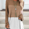 Women's Casual Tunic Top for Leggings Round Neck Long Sleeve Polyester