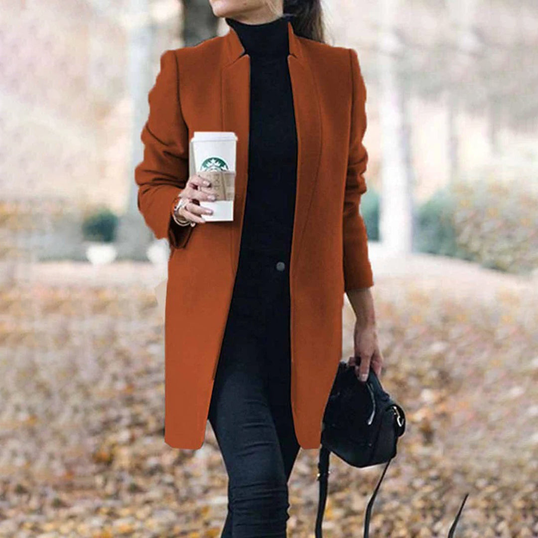 Women’s Classic Tailored Lapel Winter Coat for Timeless Elegance