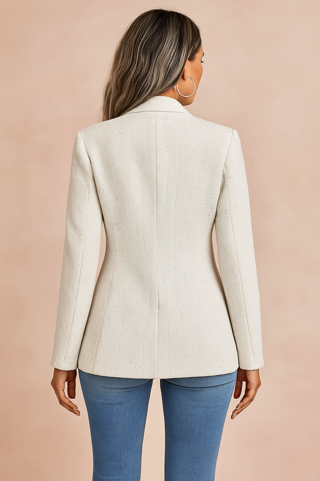 Women's Elegant Blazer Jacket Chic Fitted High-Quality Fabric