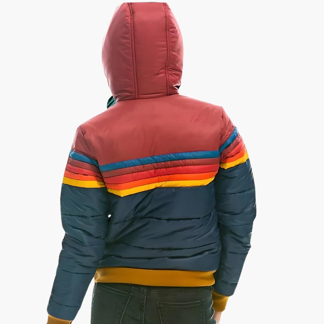 Women's Hooded Quilted Jacket with Zipper - Stylish and Functional Outerwear