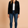 Women's Modern Blazer Stylish Zipper Design High-Quality Fabric