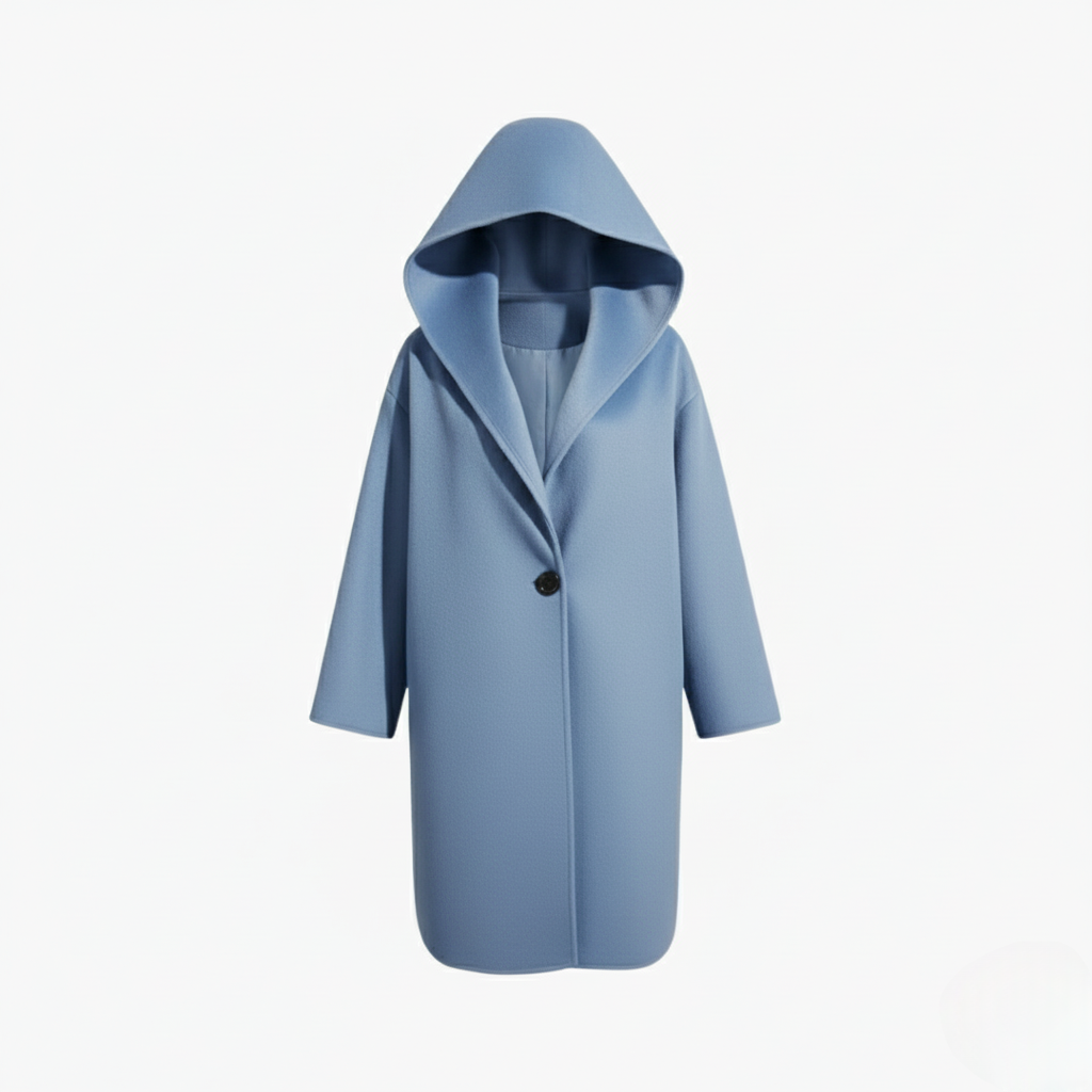 Women's Red Wide Collar Long Sleeve Jacket for Cool Weather Fashion
