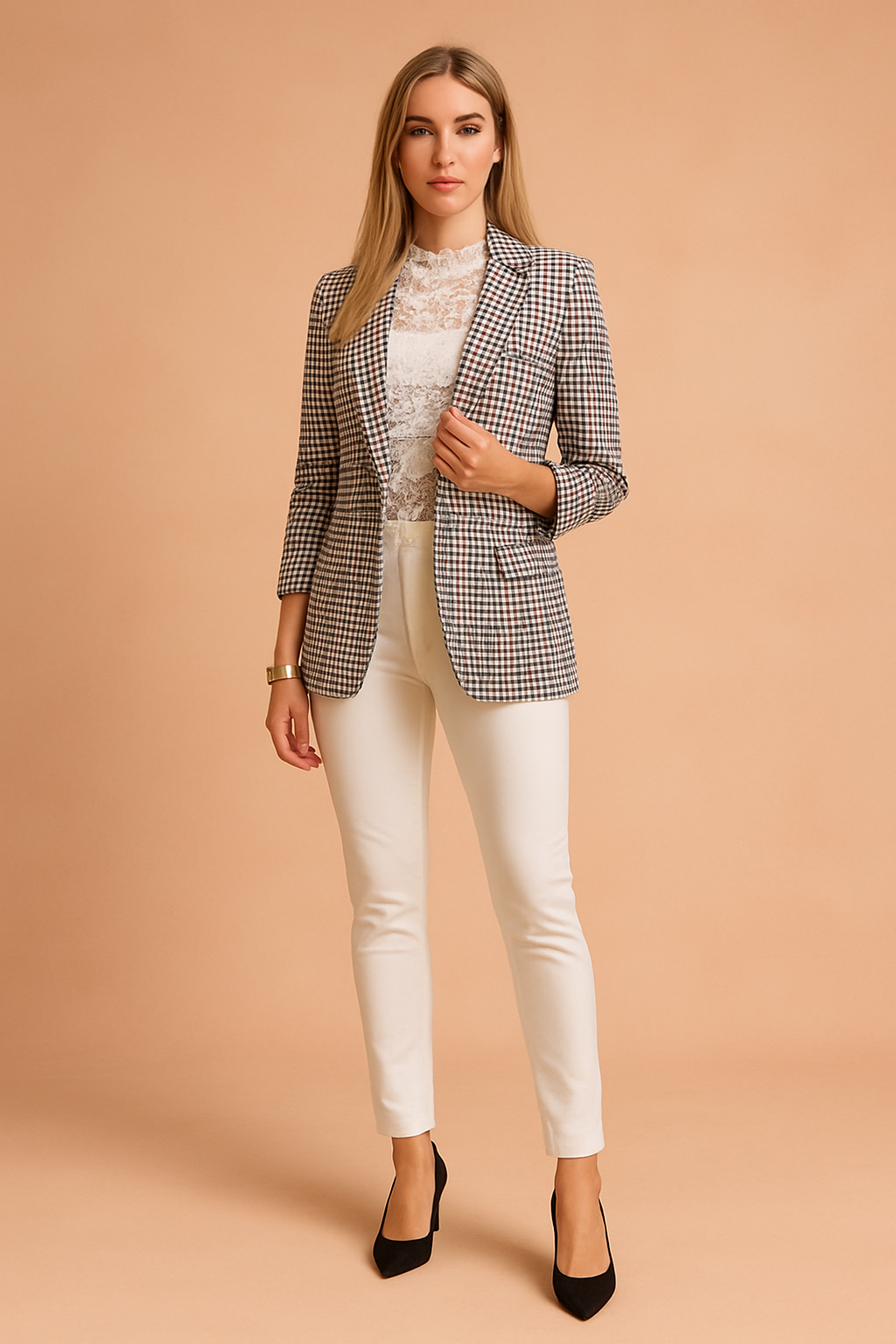 Women's Stylish Jacket with Shawl Collar Lightweight High-Quality Fabric