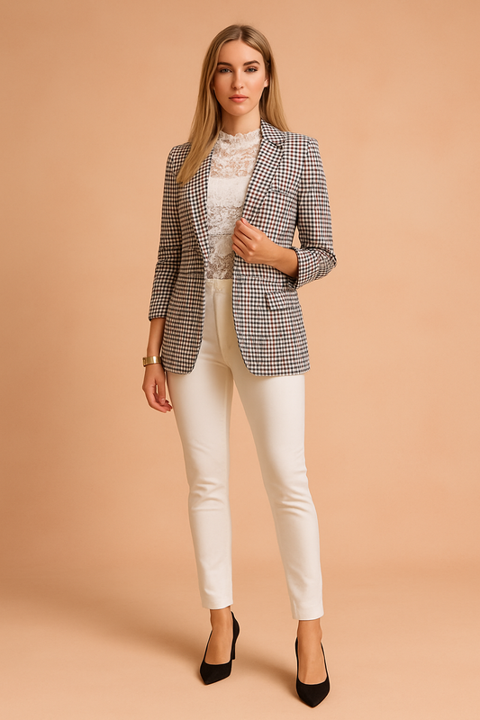 Women's Stylish Jacket with Shawl Collar Lightweight High-Quality Fabric