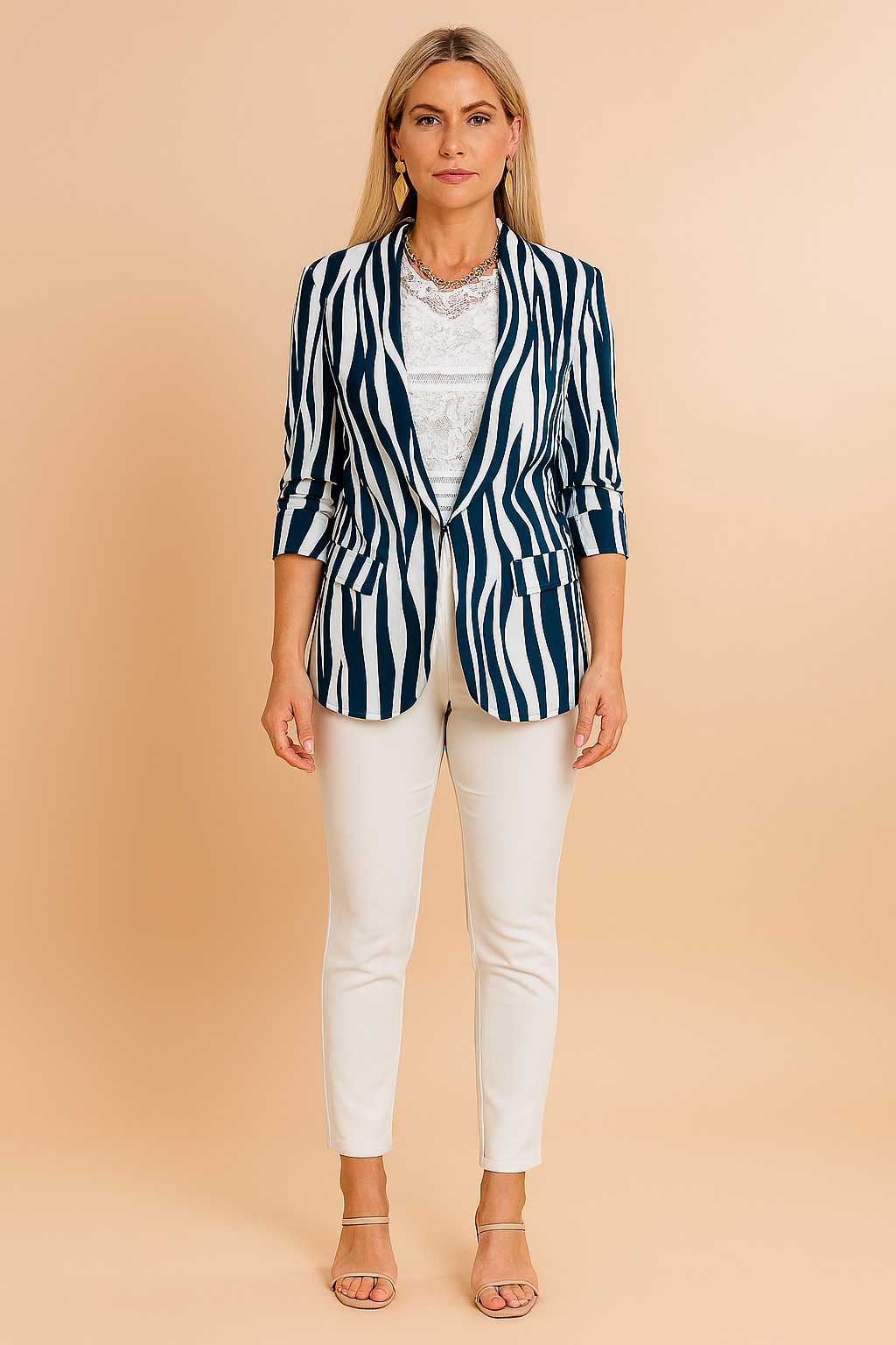 Women's Stylish Jacket with Shawl Collar Lightweight High-Quality Fabric