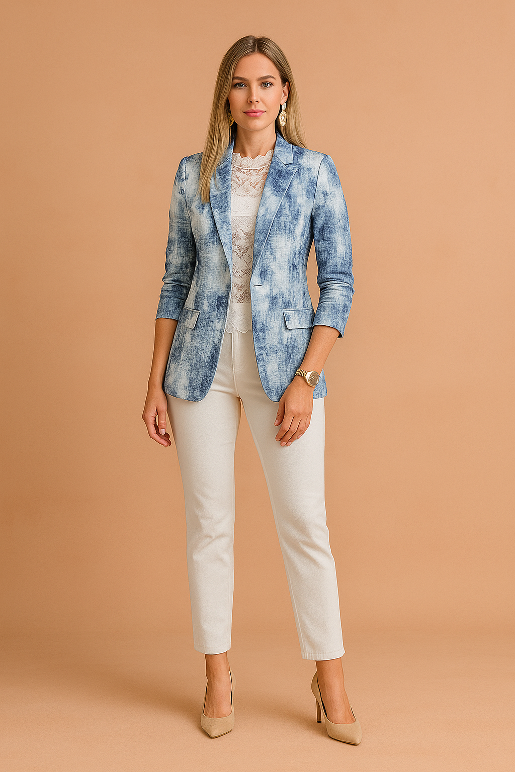 Women's Stylish Jacket with Shawl Collar Lightweight High-Quality Fabric