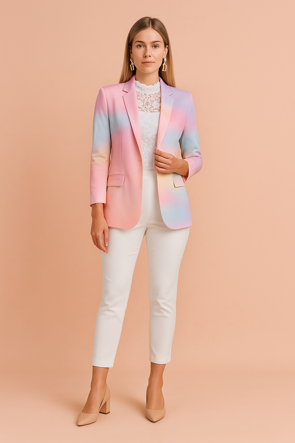 Women's Stylish Jacket with Shawl Collar Lightweight High-Quality Fabric