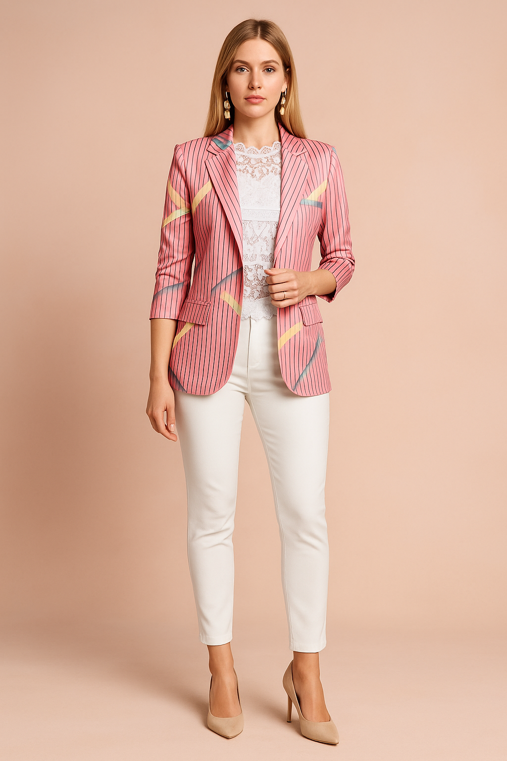 Women's Stylish Jacket with Shawl Collar Lightweight High-Quality Fabric