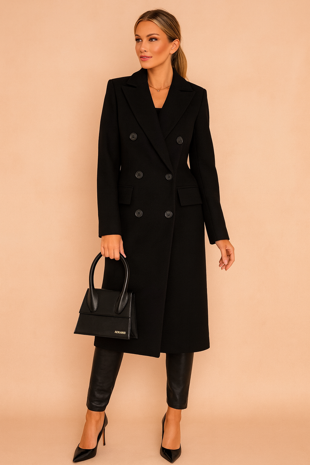 Jane | Tailored Double-Breasted Longline Blazer Jacket